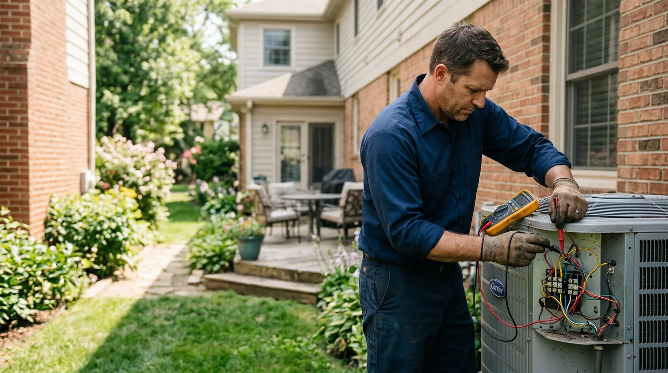 HVAC technician working near Briggs, TX